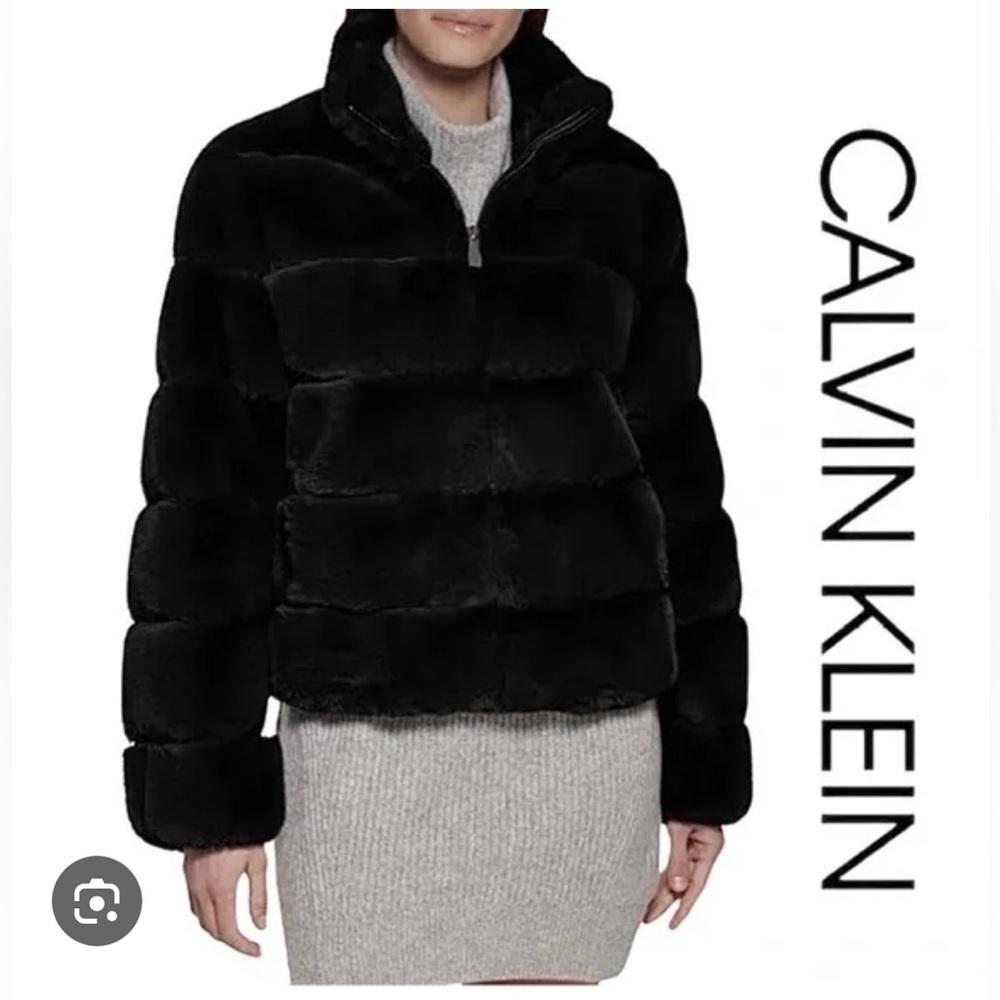 Calvin Klein Faux Fur Jacket
